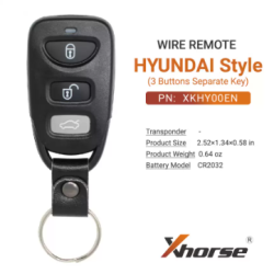 XHORSE ДИСТАНЦИОННО HYUNDAI ДИЗАЙН XKHY00EN XHORSE ДИСТАНЦИОННО HYUNDAI ДИЗАЙН XKHY00EN