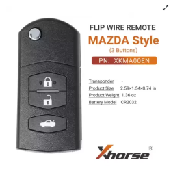 XHORSE КЛЮЧ MAZDA ДИЗАЙН С 3 БУТОНА XKMA00EN XHORSE КЛЮЧ MAZDA ДИЗАЙН С 3 БУТОНА XKMA00EN