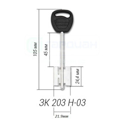 3K203H-03 ГАРДИАН КАСОВ КЛЮЧ 3K203H-03 ГАРДИАН КАСОВ КЛЮЧ